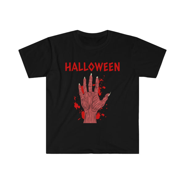 Bloody Hand Halloween Tshirt Men Cool Halloween Shirts for Men Scary Zombie Shirt Halloween Clothes for Men