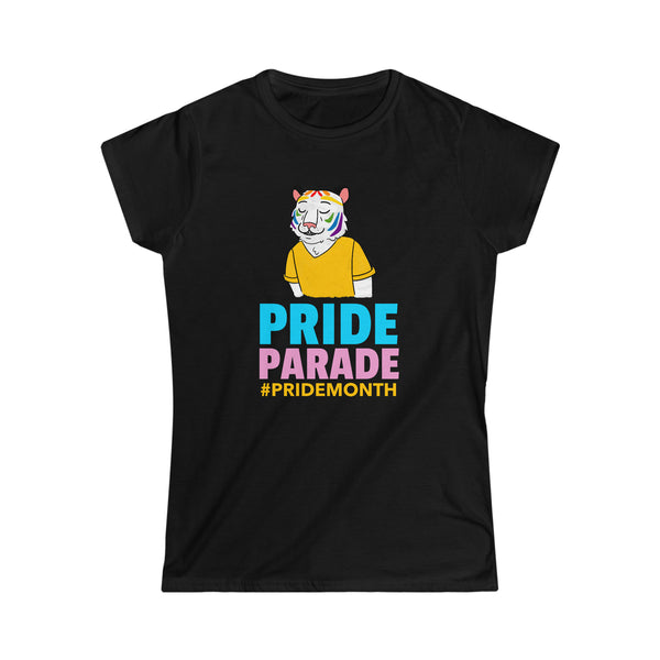 Pride Parade LGBT Pride Rainbow Flag Lesbian Gay Pride Ally Shirts for Women