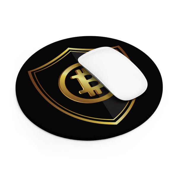 Bitcoin Mouse Pad Crypto Mouse Pads Cryptocurrency Bitcoin Logo Gift BTC Shield Bitcoin Merch