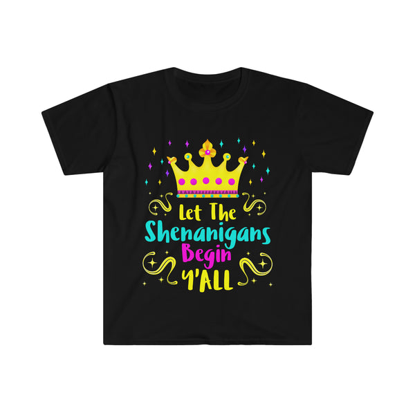 Mardi Gras Shirt for Men Funny Let The Shenanigans Begin Yall Mardi Gras Outfit for Men New Orleans