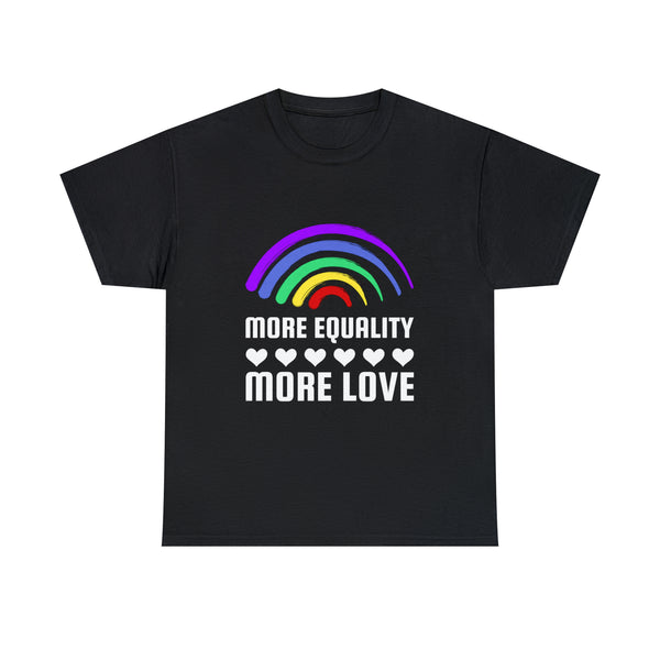 LGBT More Equality More Love LGBTQ Lesbian Gay Bisexual Womens Plus Size Tops