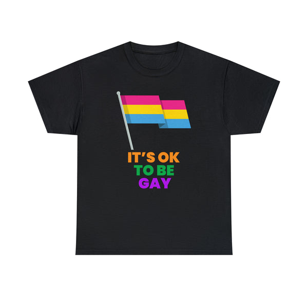 It's OK to Be Gay LGBTQ Flag Lesbian Gay Pride Month Rainbow Tshirts Shirts for Women Plus Size