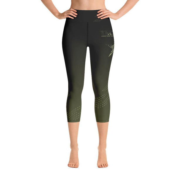 Tactical Capri Pants for Women Tummy Control Leggings High Waisted Booty Leggings Yoga Capri Leggings - Fire Fit Designs