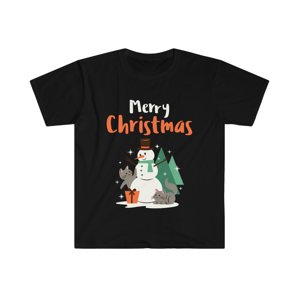Funny Snowman Friends Christmas T-Shirts for Men Christmas PJs Mens Funny Christmas Shirt Christmas Gift