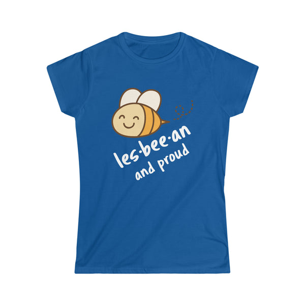 Lesbeean and Proud Bee Lesbian Shirt Womens Gay Pride LGBTQ Shirts for Women