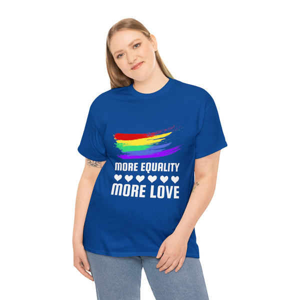 LGBT More Equality More Love LGBTQ Lesbian Gay Queer Pride Tshirts Shirts for Women Plus Size