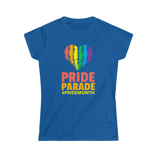 Pride Parade LGBTQ Flag Gay Pride Month Lesbian Transgender Shirts for Women