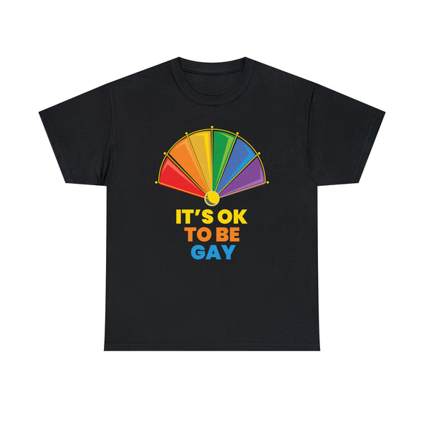 It's OK to Be Gay LGBTQ Flag Gay Lesbian Pride Month Rainbow Plus Size Clothing for Women