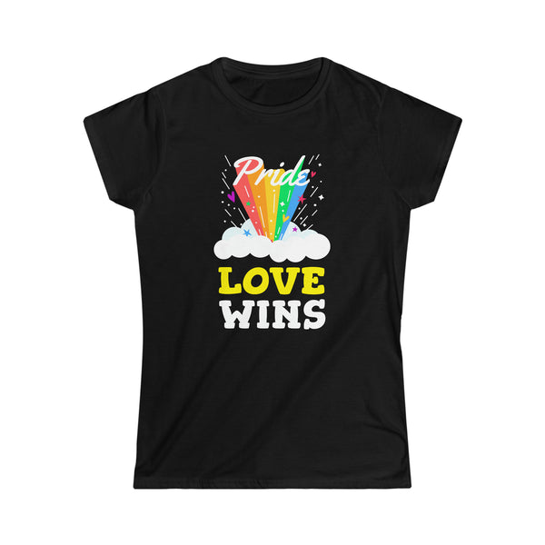 Love Wins LGBT Pride Rainbow Lesbian Gay Pride Gay Pride Shirts for Women