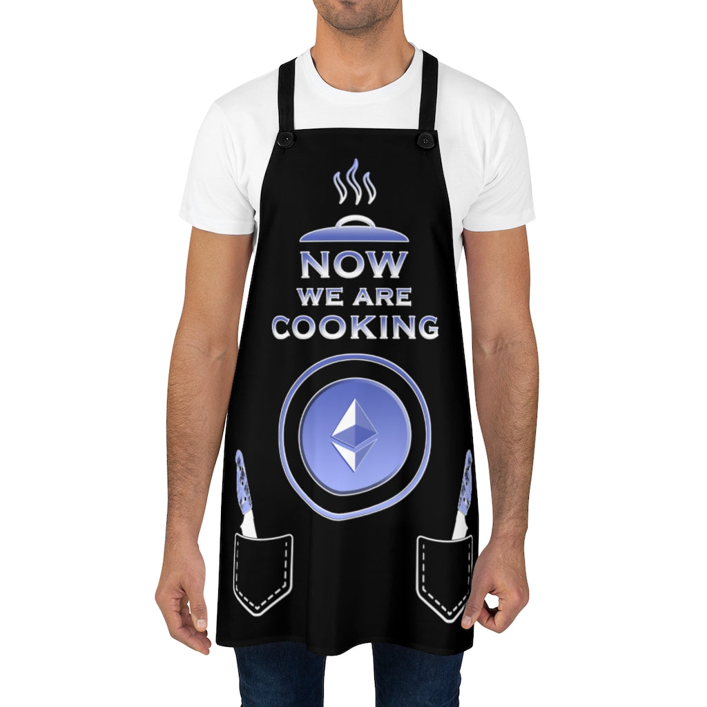 Ethereum Apron for Men Cryptocurrency Apron BBQ Aprons for Men Chef Apron Funny Crypto Ethereum Gifts