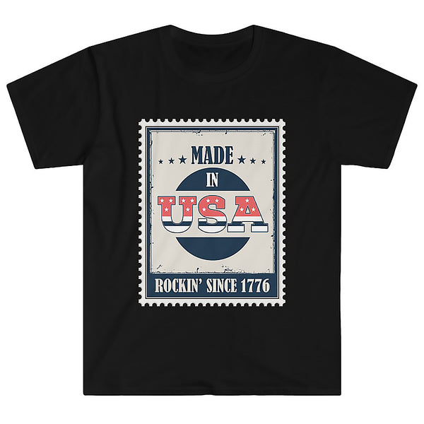 Made in Vintage 4th of July Shirts for Men Patriotic American USA Fourth of July Outfit Men