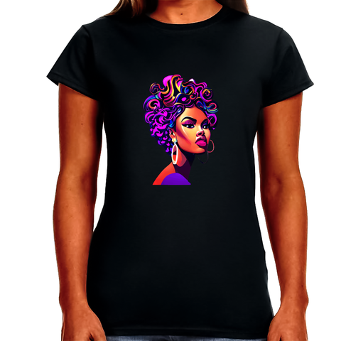 Black History T-shirt for Women Freedom Day Womens Black Pride Tee