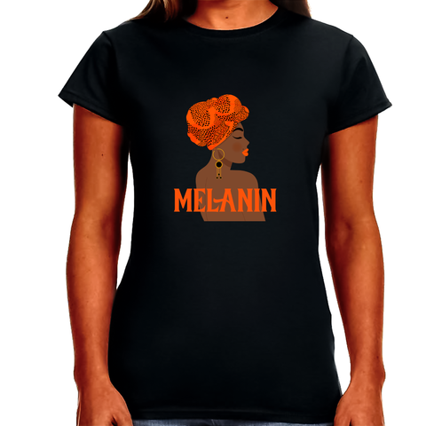 Drippin In Melanin African American Queen Black History Shirts for Women
