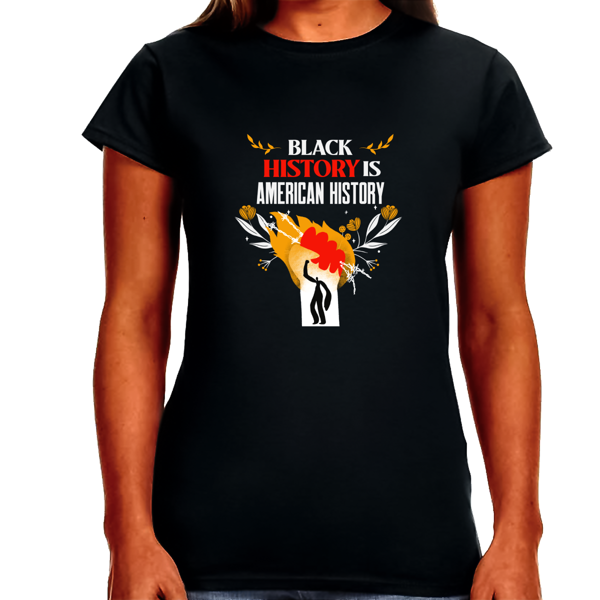 Juneteenth Black History T-shirt for Women Freedom Day Womens Black Pride Tee