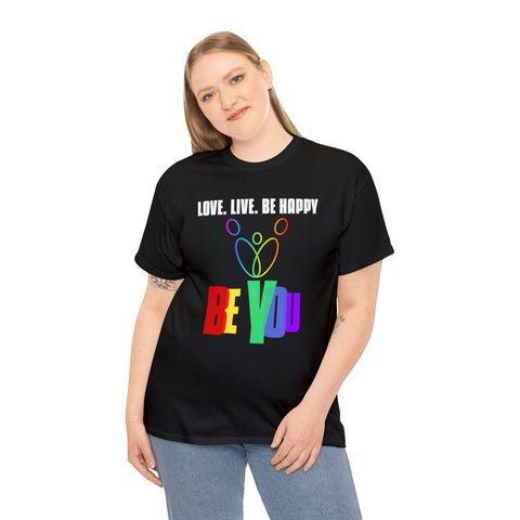 Be You LGBTQ Love Live Be Happy LGBT Flag Gay Pride Plus Size Clothing for Women