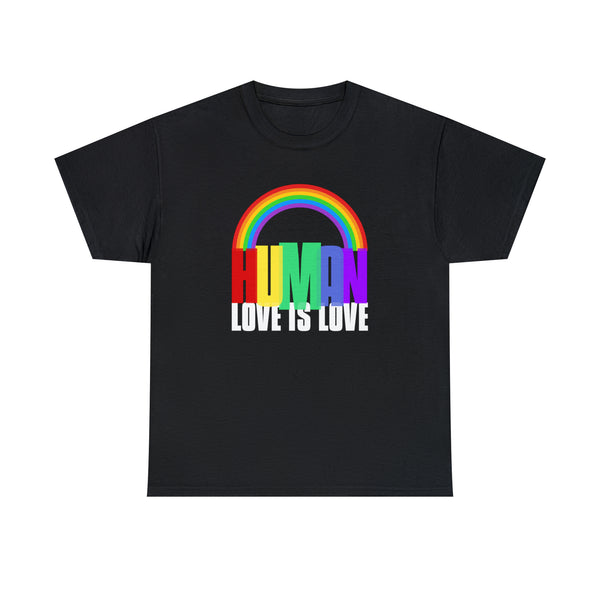 HUMAN LGBT Flag Pride Month Transgender Rainbow Lesbian Gay Plus Size Clothing for Women