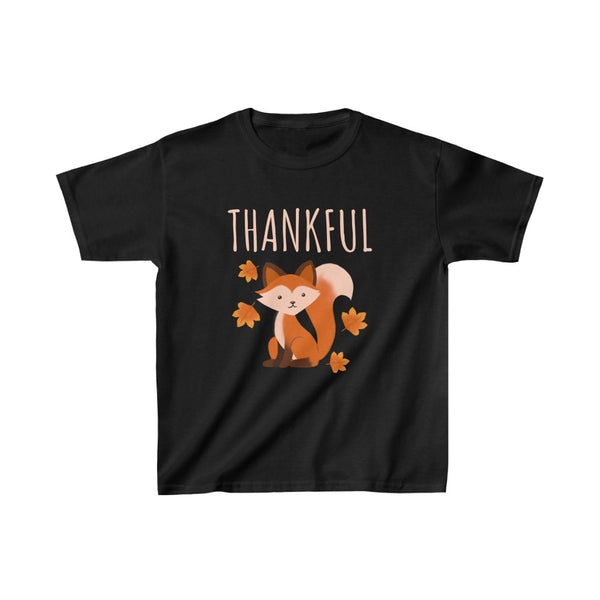 Cute Fox Thanksgiving Shirts for Boys Thanksgiving Gifts Funny Fall Shirts Thanksgiving Shirts for Kids