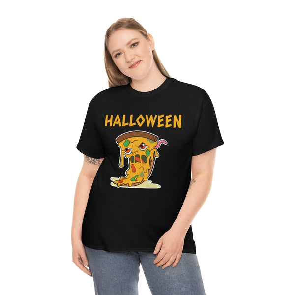 Zombie Pizza Funny Halloween T Shirts for Women Plus Size 1X 2X 3X 4X 5X Plus Size Halloween Costumes for Women