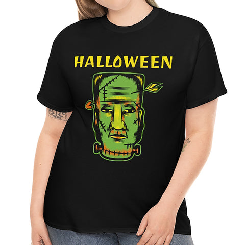 Funny Frankenstein Shirt Funny Halloween T Shirts for Plus Size Women Halloween Costumes for Plus Size Women