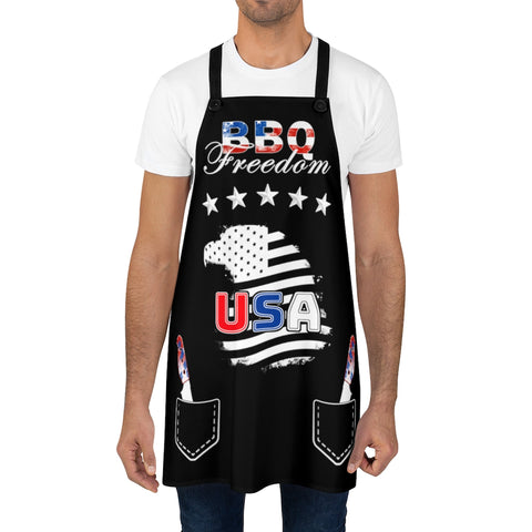 American BBQ Apron 4th of July BBQ Aprons for Men & Women USA Chef Apron Patriotic Grilling Gifts for Men