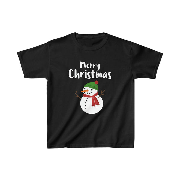 Snowman Kids Christmas Shirt Christmas T-shirt Funny Christmas Shirts for Boys Funny Christmas Shirt