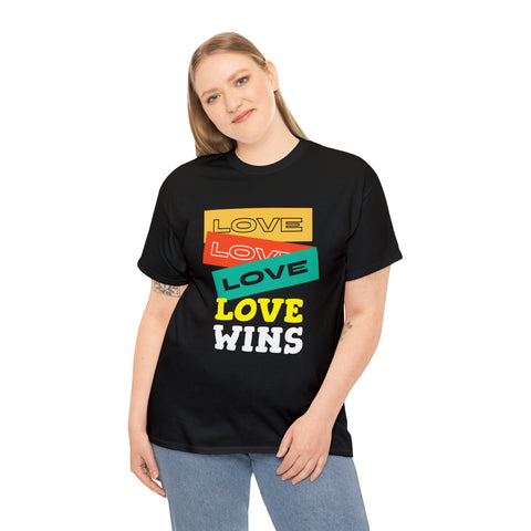 Love Wins Lesbian Gay Bisexual Transgender LGBT Ally Womens Plus Size Tops