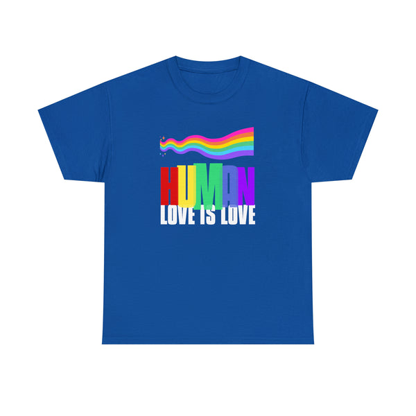 LGBTQ Human Rainbow Shirt Women Men Gay Pride Shirt Rainbow Tshirts Shirts for Women Plus Size