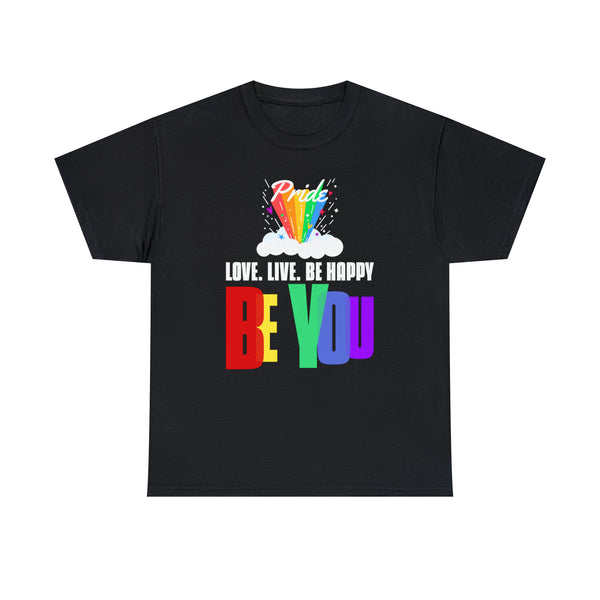 Be You LGBT Flag Lesbian Gay Pride Month Rainbow Transgender Plus Size Tops for Women