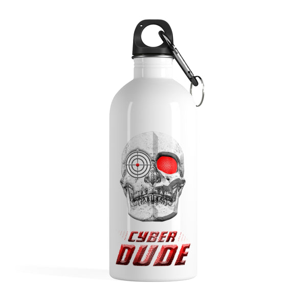 Cyber Dude Perfect Dude Merchandise  Stainless Steel Water Bottles + Carabiner & Key Chain Ring 14 oz