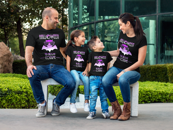 Halloween Shirts for Girls Funny Halloween Shirts for Kids Halloween Purple Bat Shirt Girls Halloween Shirt