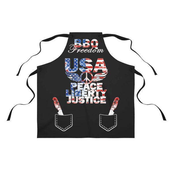 4th of July BBQ Aprons for Men & Women USA Chef Apron Patriotic Grilling Gifts for Men American BBQ Apron - Fire Fit Designs