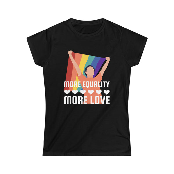 LGBT More Equality More Love Bisexual Transgender Queer Womens Shirts