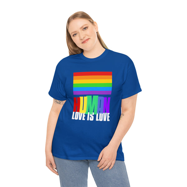 Human LGBT Rainbow Flag Lesbian Gay Pride Ally Tshirts Shirts for Women Plus Size