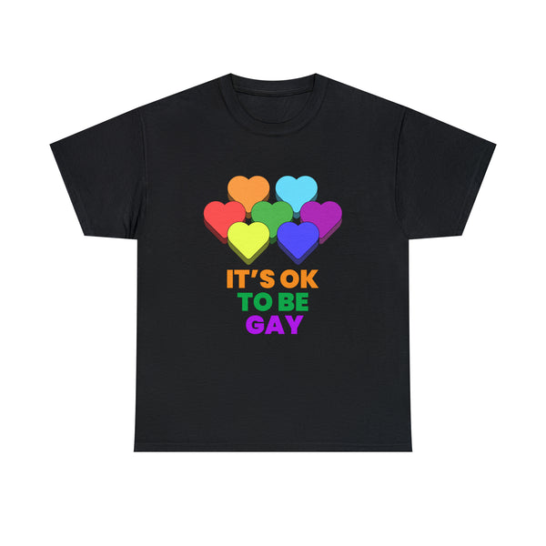 It's OK to Be Gay Pride Month Pride Day Rainbow Lesbian Gay Plus Size Shirts for Women