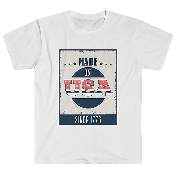 July 4th Shirts for Men Mens 4th of July Shirts Patriotic Made in USA Vintage American Shirts