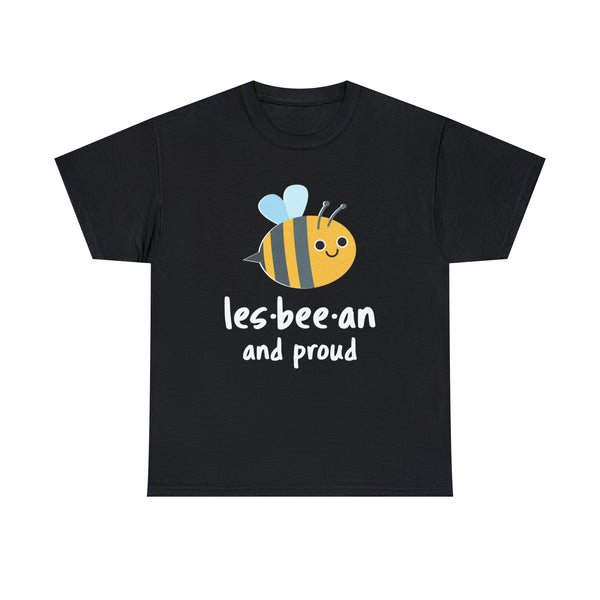 Lesbeean and Proud Bee Lesbian Shirt LGBT Equality Gay Pride Plus Size Shirts for Women