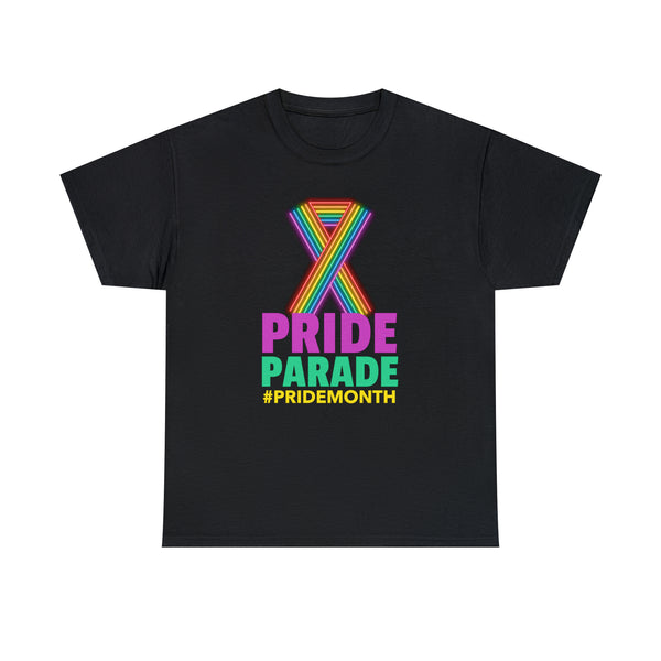 Pride Parade Shirt LGBTQ Pride Rainbow Graphic Tees Gay Plus Size Shirts for Women