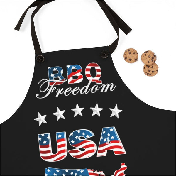 4th of July BBQ Aprons for Men & Women 4th of July Aprons 4th of July Gifts USA BBQ Grilling Gifts for Men - Fire Fit Designs