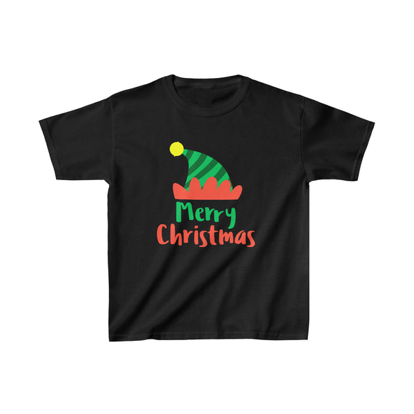 Funny Elf Hat Girls Christmas Shirt Funny Christmas Shirts for Girls Funny Kids Christmas Shirt