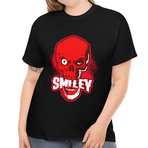 Smiley Skull Shirt Halloween Clothes for Women Plus Size Skeleton Plus Size Halloween Costumes for Women