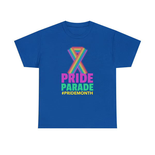 Pride Parade Shirt LGBTQ Pride Rainbow Graphic Tees Gay Plus Size Shirts for Women