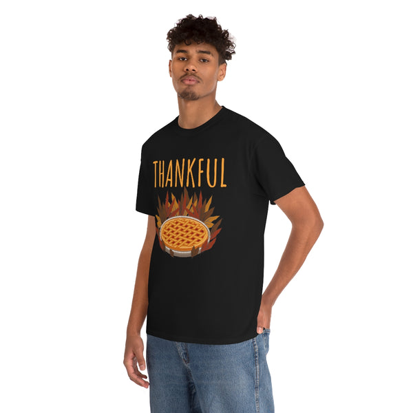 Cool Thanksgiving Pie Shirt Plus Size Thankful Shirts for Men Fall Tshirts for Men Funny Thanksgiving Shirt