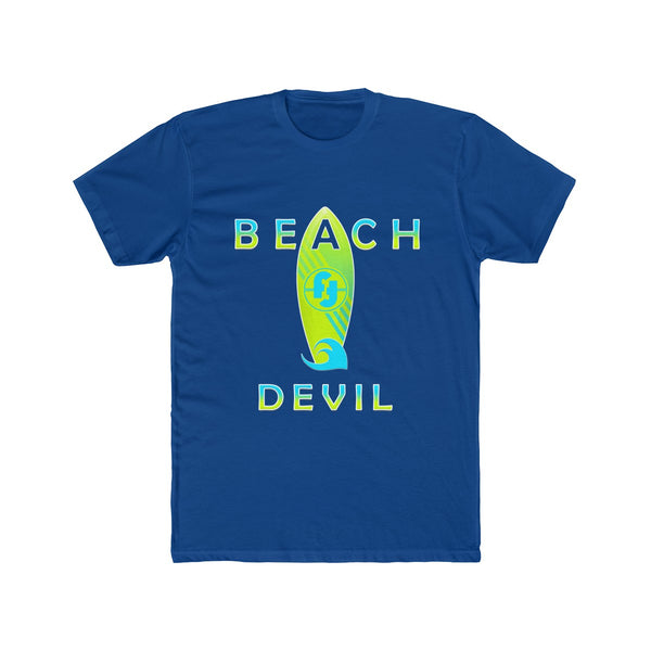 Blue Beach Shirts for Men Beach Devil Funny Mens Summer Shirts Mens Beach Shirts Mens Beach Clothes