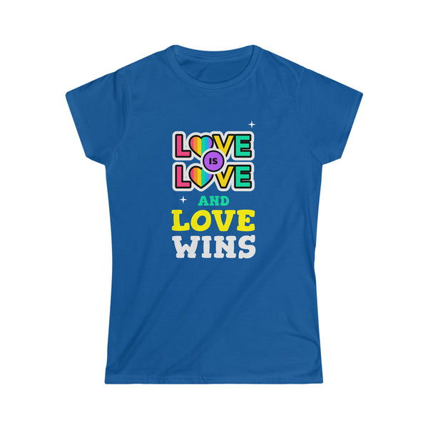 Love Wins Lesbian Gay Bisexual Transgender Queer LGBTQ Ally Shirts for Women