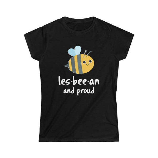 Lesbeean and Proud Bee Lesbian Shirt LGBT Equality Gay Pride Shirts for Women