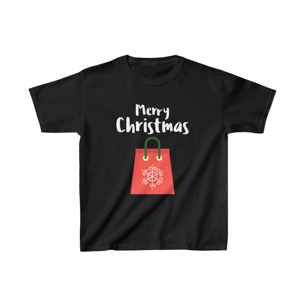 Christmas Shopping Girls Christmas Shirt Cute Christmas TShirts for Girls Christmas Gift Kids Christmas Tee