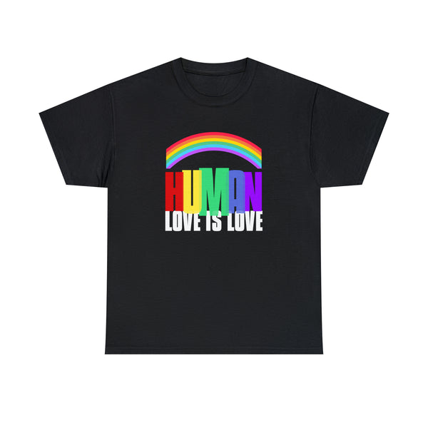 LGBT Human Rainbow Shirt Men Women Gay Pride Shirt Rainbow Plus Size Shirts for Women