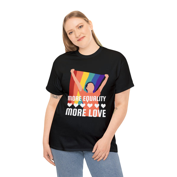 LGBT More Equality More Love Bisexual Transgender Queer Plus Size Tops for Women