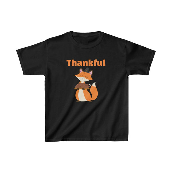 Funny Boys Thanksgiving Shirt Cute Fox Thanksgiving Shirts for Kids Fall Shirt Thanksgiving Outfits for Kids