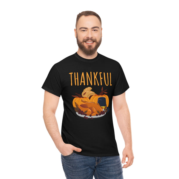 Mens Thanksgiving Shirt Pumpkin Shirt Mens Fall Shirts Plus Size Thankful Shirts for Men XL 2XL 3XL 4XL 5XL